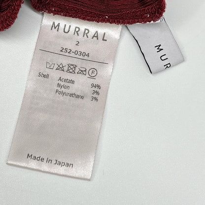 MURRAL ミューラル レッド 252-0304 ツイストトップス トップス