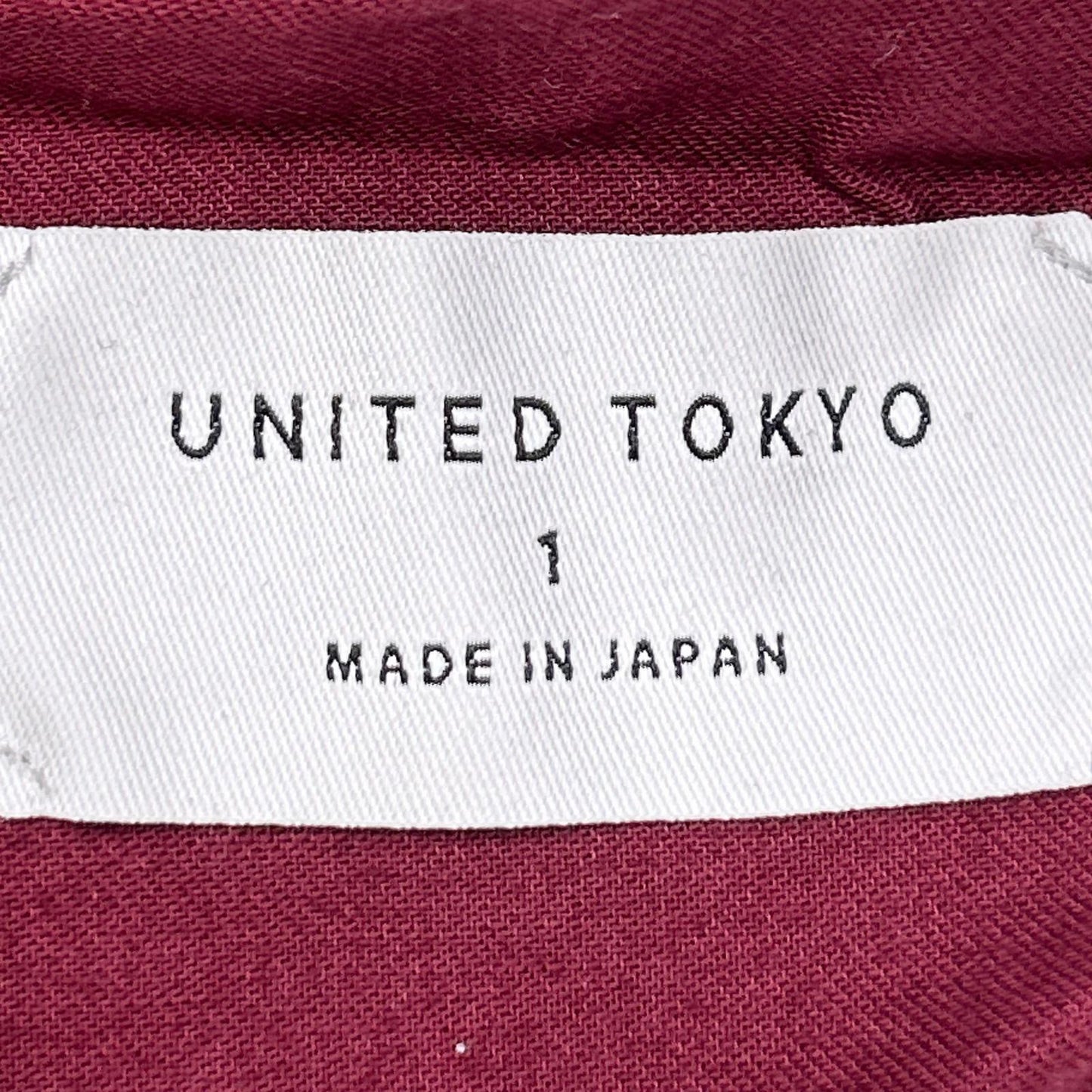 UNITED TOKYO ユナイテッドトウキョウ レッド 144540016 ゴムアジャストストレートパンツ ボトムス