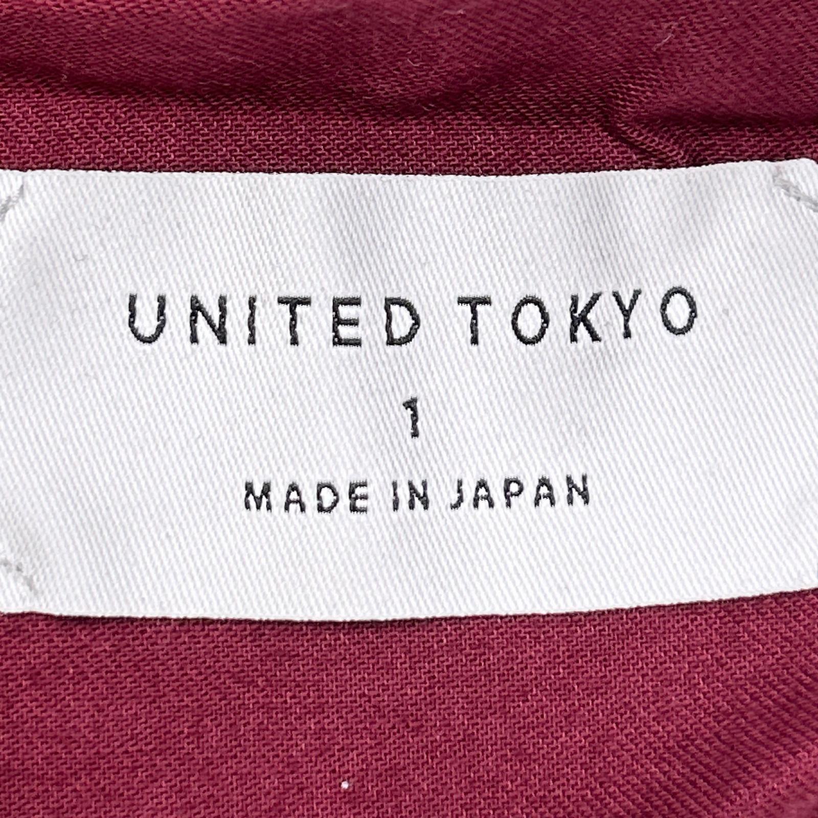 UNITED TOKYO ユナイテッドトウキョウ レッド 144540016 ゴムアジャストストレートパンツ ボトムス