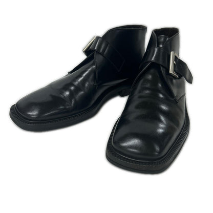 PRADA プラダ スクエアトゥ シングルモンクストラップ ブーツ シューズ