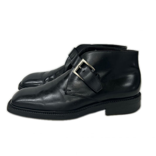 PRADA プラダ スクエアトゥ シングルモンクストラップ ブーツ シューズ