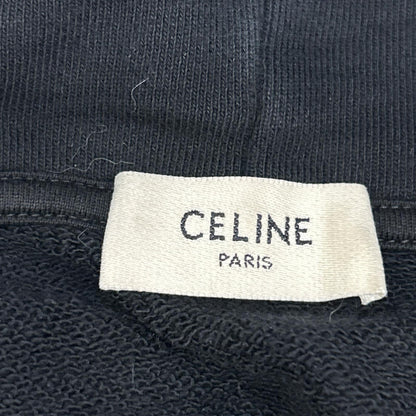 CELINE Celine 2Y468670Q Black Cotton fleece loose hoodie Top