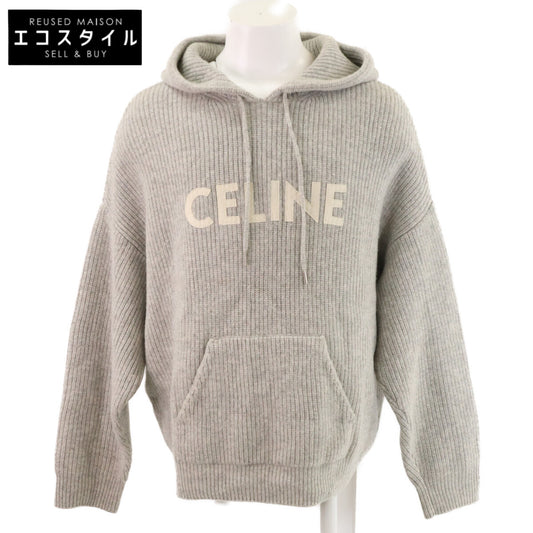 CELINE セリーヌ 【国内正規】2A85W423P エディ期 ウール ロゴ プルオーバー ニットパーカー トップス
