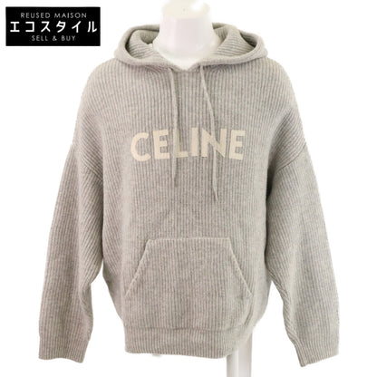 CELINE セリーヌ 【国内正規】2A85W423P エディ期 ウール ロゴ プルオーバー ニットパーカー トップス