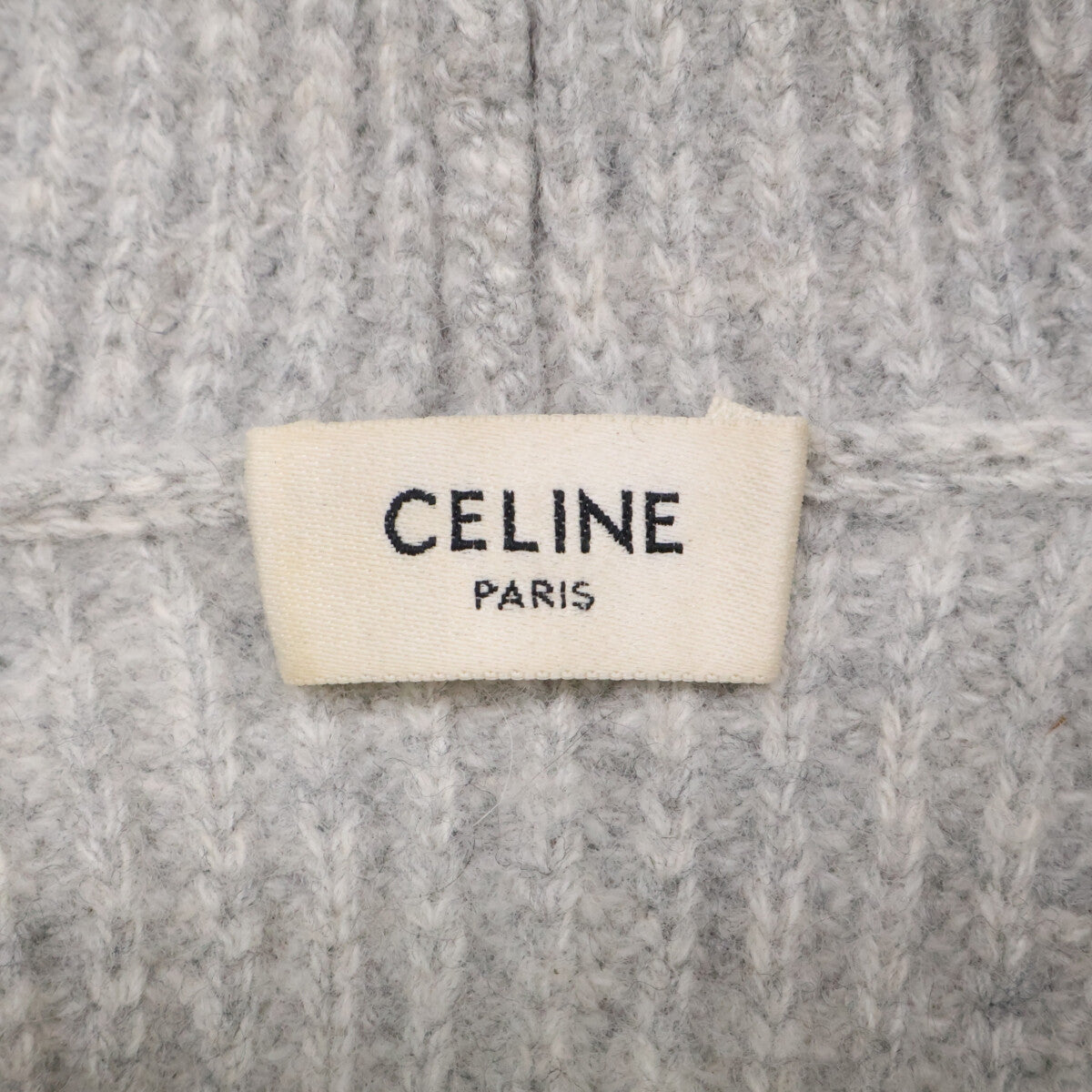 CELINE セリーヌ 【国内正規】2A85W423P エディ期 ウール ロゴ プルオーバー ニットパーカー トップス