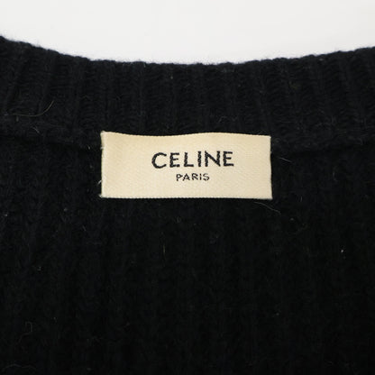 CELINE セリーヌ 【国内正規】2A19R423P ロゴ入り ウール オーバーサイズ クルーネック ニットセーター トップス