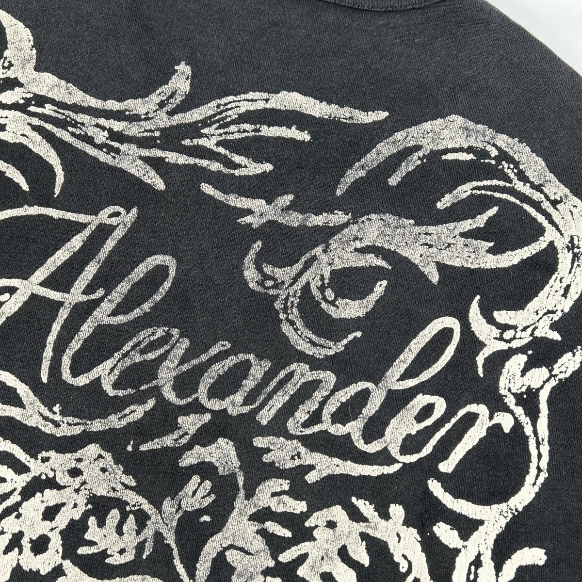 ALEXANDER McQUEEN アレキサンダーマックイーン 687706 ブラック バックロゴ ロンT トップス