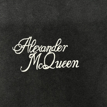 ALEXANDER McQUEEN アレキサンダーマックイーン 687706 ブラック バックロゴ ロンT トップス