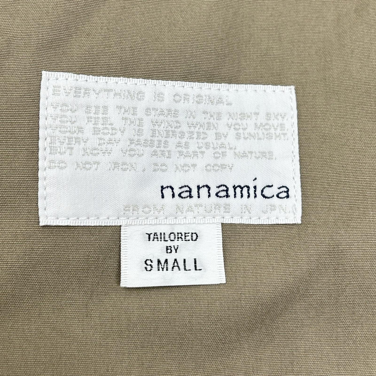 nanamica ナナミカ トープ S25SA106 バンドカラーシャツジャケット ジャケット