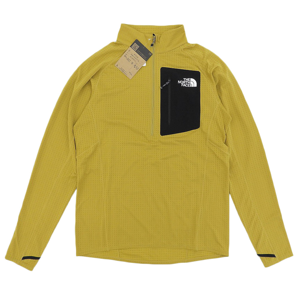 THE NORTH FACE ノースフェイス 新品同様 エクスペディション ドライ ドット ジップハイ トップス メンズ ミネラルゴールド M NT12122 トップス