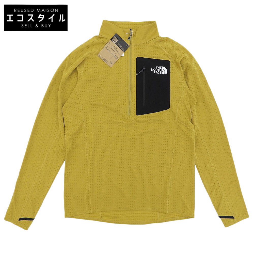 THE NORTH FACE ノースフェイス 新品同様 エクスペディション ドライ ドット ジップハイ トップス メンズ ミネラルゴールド M NT12122 トップス