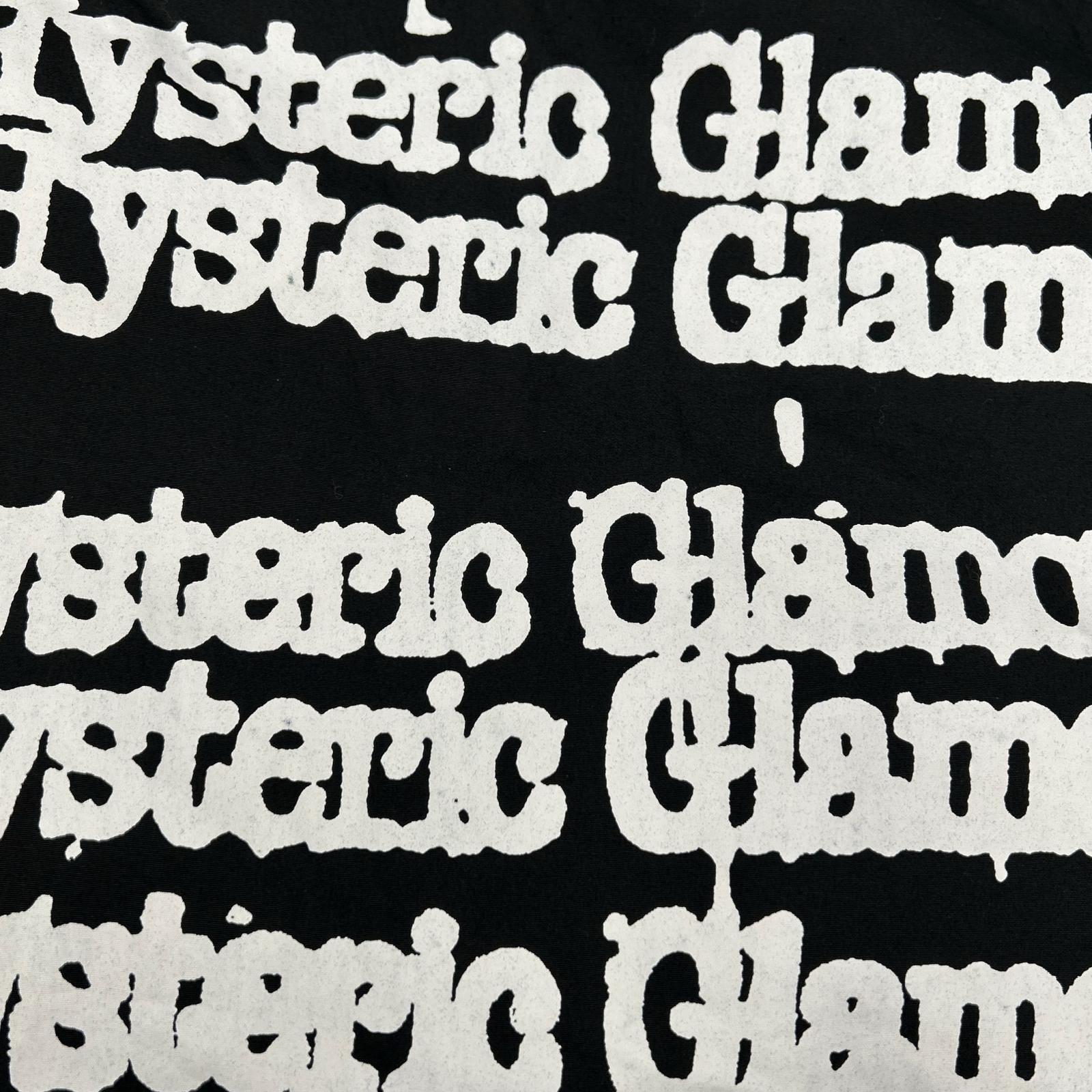 HYSTERIC GLAMOUR ヒステリックグラマー 02213AH09 ブラック TYPE LOGO 長袖シャツ コットン トップス