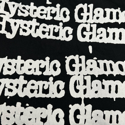 HYSTERIC GLAMOUR ヒステリックグラマー 02213AH09 ブラック TYPE LOGO 長袖シャツ コットン トップス