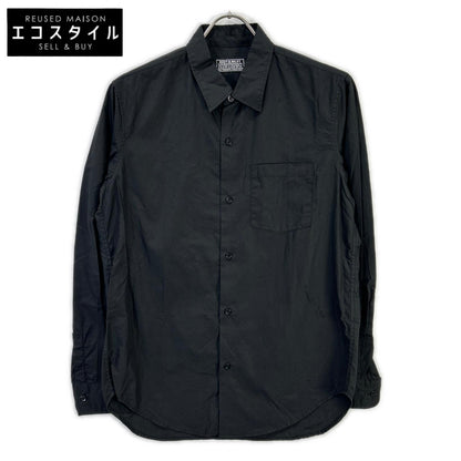 HYSTERIC GLAMOUR ヒステリックグラマー 02213AH09 ブラック TYPE LOGO 長袖シャツ コットン トップス