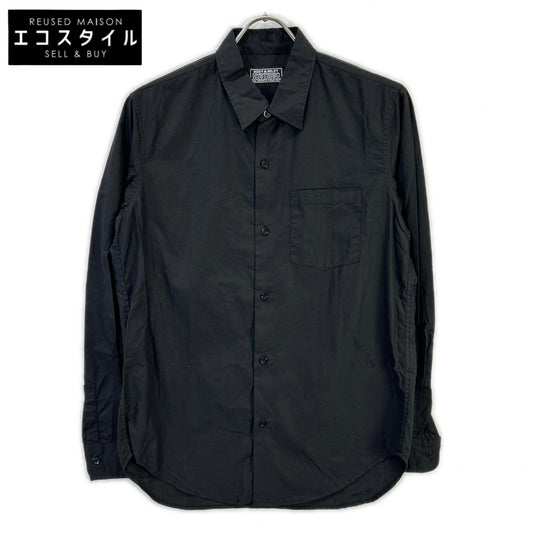 HYSTERIC GLAMOUR ヒステリックグラマー 02213AH09 ブラック TYPE LOGO 長袖シャツ コットン トップス