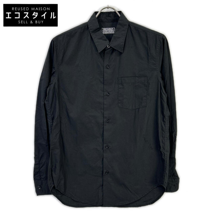 HYSTERIC GLAMOUR ヒステリックグラマー 02213AH09 ブラック TYPE LOGO 長袖シャツ コットン トップス