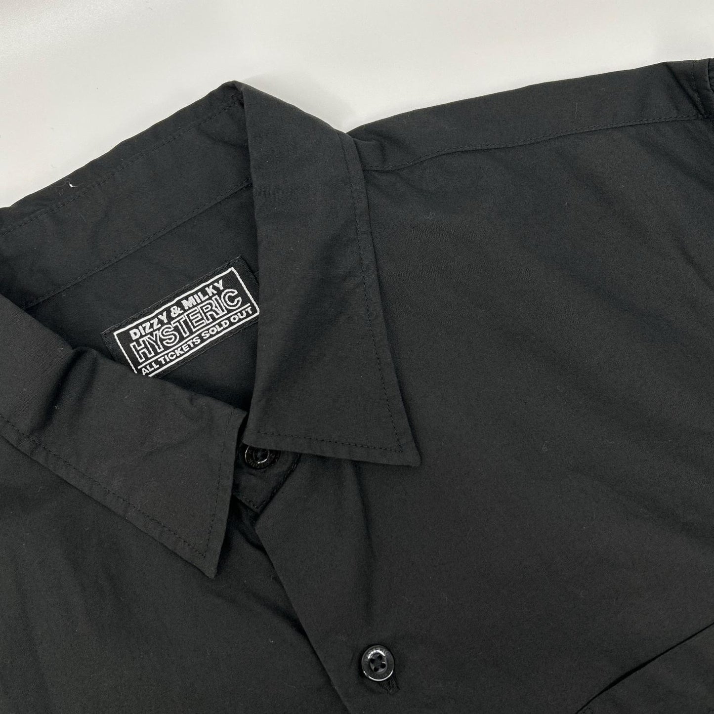 HYSTERIC GLAMOUR ヒステリックグラマー 02213AH09 ブラック TYPE LOGO 長袖シャツ コットン トップス