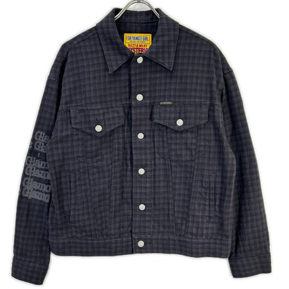 HYSTERIC GLAMOUR ヒステリックグラマー 01251AB03 ブラック TYPE LOGO チェックトラッカージャケット ジャケット