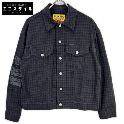 HYSTERIC GLAMOUR ヒステリックグラマー 01251AB03 ブラック TYPE LOGO チェックトラッカージャケット ジャケット