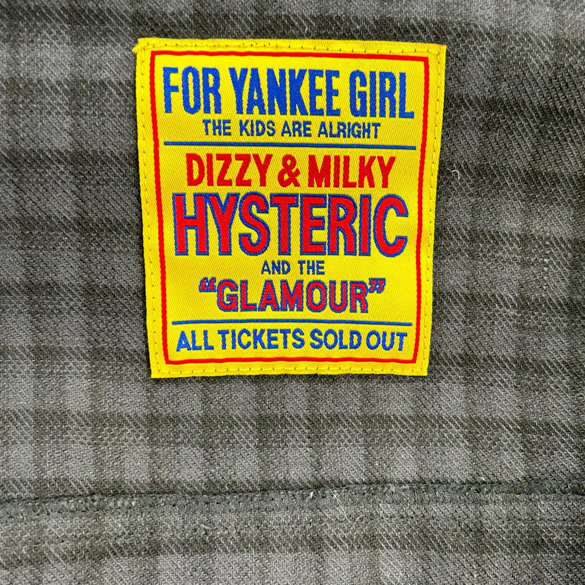 HYSTERIC GLAMOUR ヒステリックグラマー 01251AB03 ブラック TYPE LOGO チェックトラッカージャケット ジャケット