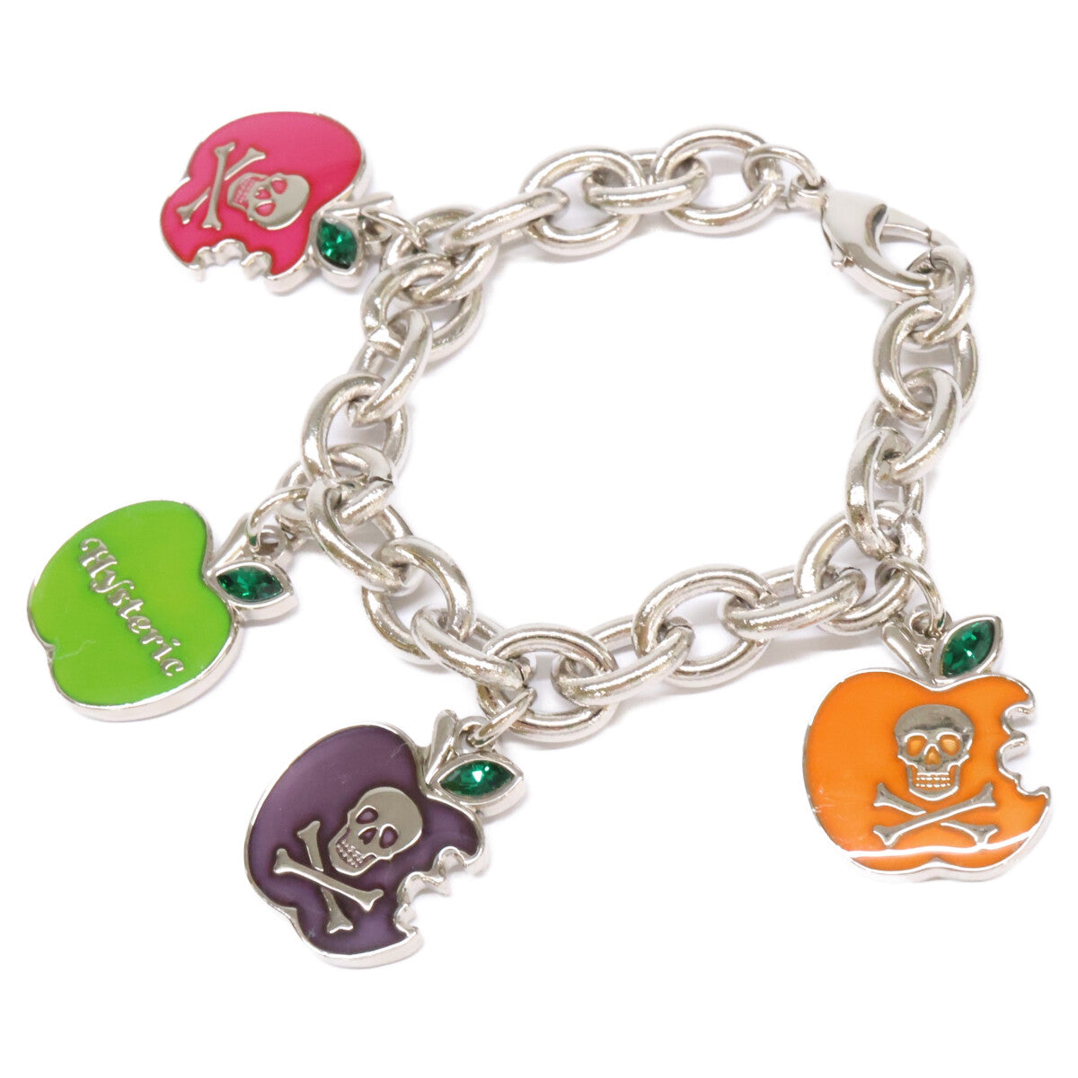 HYSTERIC GLAMOUR ヒステリックグラマー 01223QA04918 SKULL APPLE スカル アップル ブレスレット