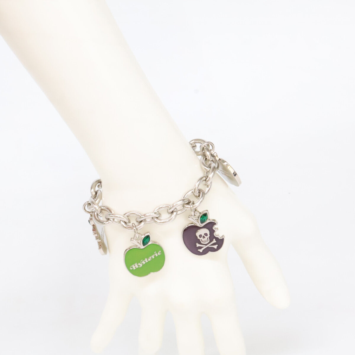 HYSTERIC GLAMOUR ヒステリックグラマー 01223QA04918 SKULL APPLE スカル アップル ブレスレット