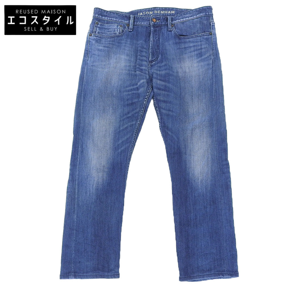 DENHAM デンハム RAZOR カンディアーニ スリムフィット ボタンフライデニム ボトムス メンズ ブルー W36-L34 ボトムス