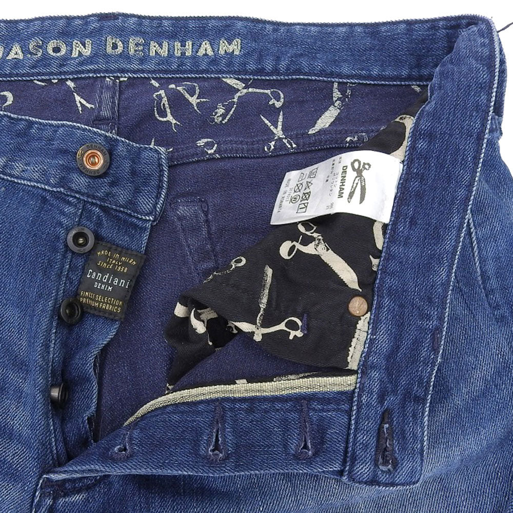 DENHAM デンハム RAZOR カンディアーニ スリムフィット ボタンフライデニム ボトムス メンズ ブルー W36-L34 ボトムス