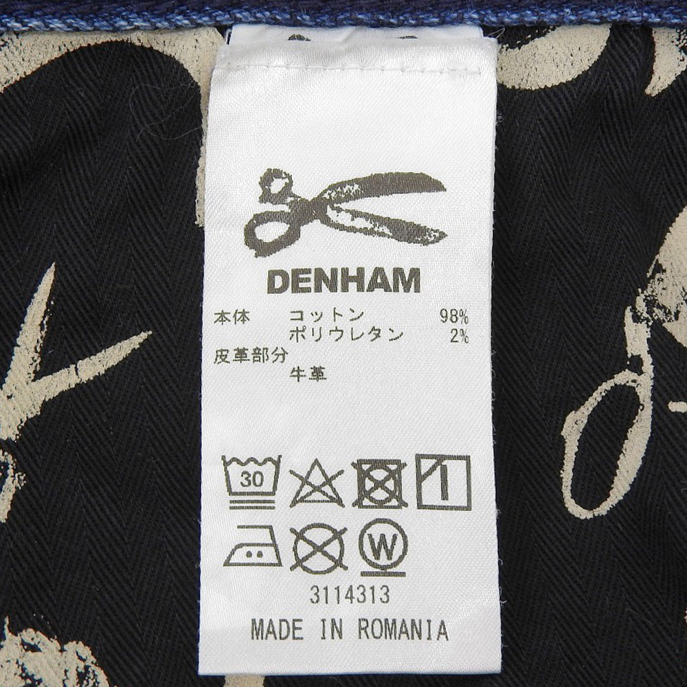 DENHAM デンハム RAZOR カンディアーニ スリムフィット ボタンフライデニム ボトムス メンズ ブルー W36-L34 ボトムス