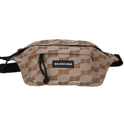 BALENCIAGA バレンシアガ 【新品同様】713042 BBモノグラム ジャカード ベルト バムバッグ ウエストバッグ