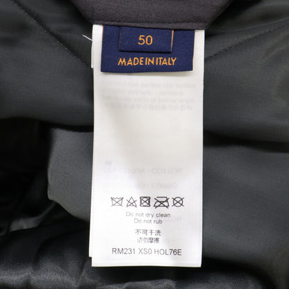 LOUIS VUITTON ルイヴィトン 新品未使用 国内正規 23SS HOL76E ミックスキャンバスレザーボンバージャケット ブルゾン ジャケット