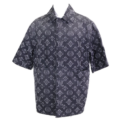 LOUIS VUITTON ルイヴィトン 【新品同様/国内正規/23年製】RM232 ARS HPS73W MONOGRAM CHAMBRAY SS SHHIRT モノグラム シャンブレー 半袖シャツ トップス