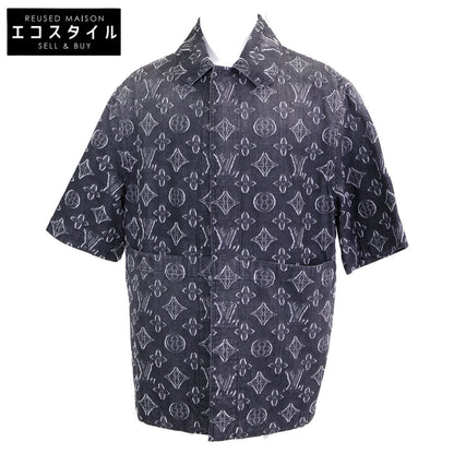 LOUIS VUITTON ルイヴィトン 【新品同様/国内正規/23年製】RM232 ARS HPS73W MONOGRAM CHAMBRAY SS SHHIRT モノグラム シャンブレー 半袖シャツ トップス