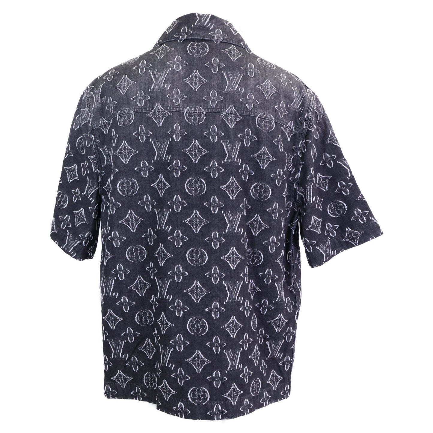 LOUIS VUITTON ルイヴィトン 【新品同様/国内正規/23年製】RM232 ARS HPS73W MONOGRAM CHAMBRAY SS SHHIRT モノグラム シャンブレー 半袖シャツ トップス