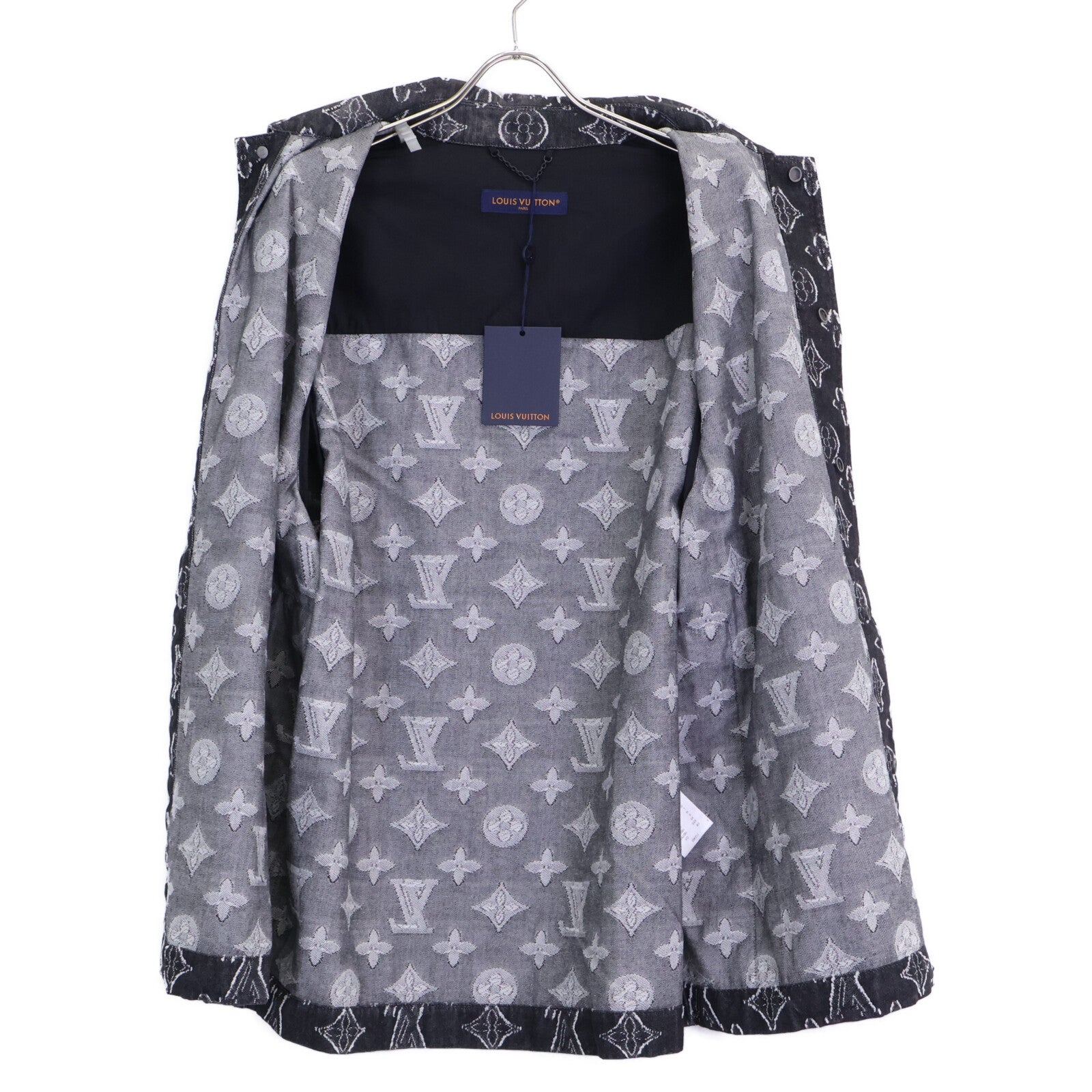 LOUIS VUITTON ルイヴィトン 【新品同様/国内正規/23年製】RM232 ARS HPS73W MONOGRAM CHAMBRAY SS SHHIRT モノグラム シャンブレー 半袖シャツ トップス