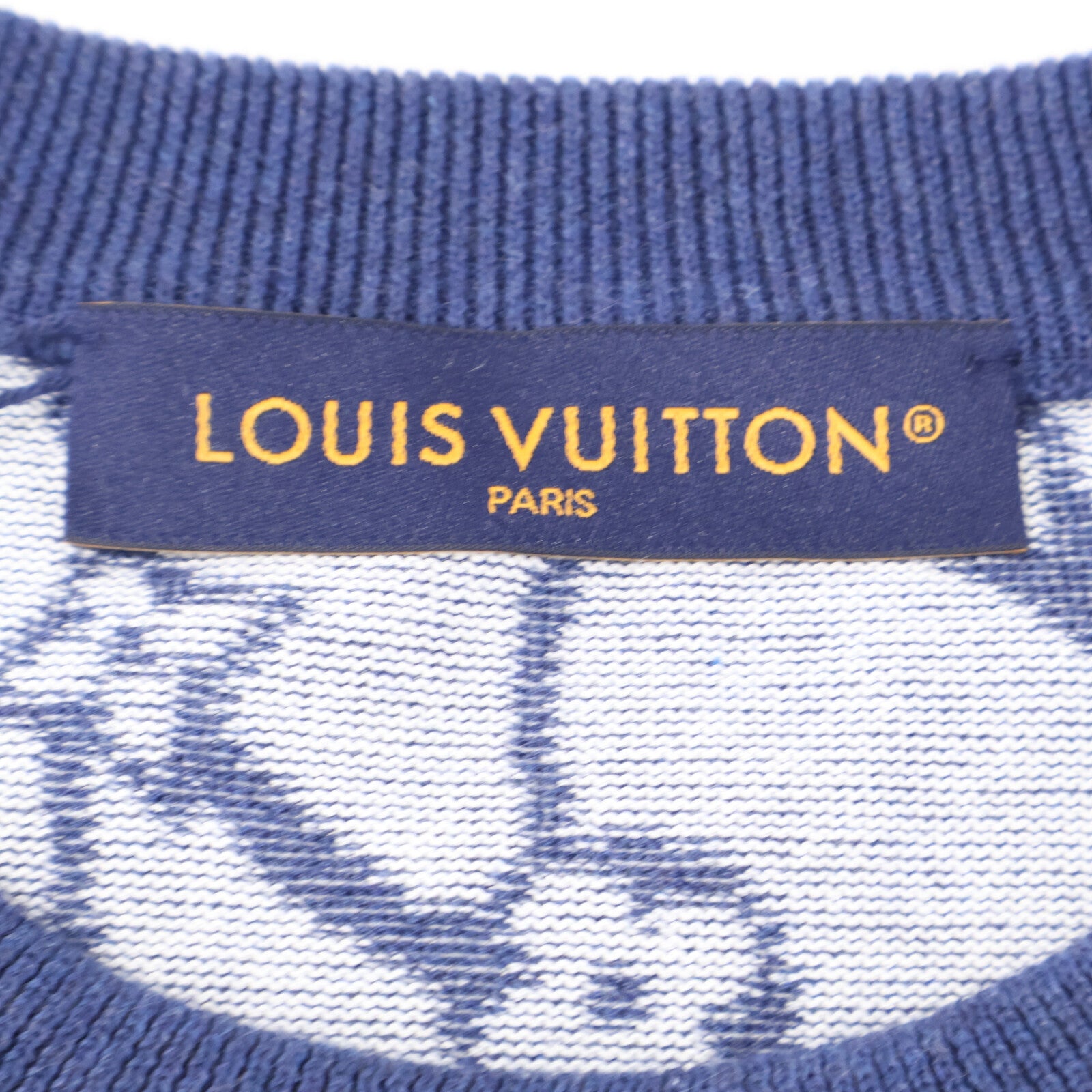 LOUIS VUITTON ルイヴィトン 【新品同様/国内正規/24年製】RM242MM AUR HRN16W モノグラム フィッシュネット 半袖ニットセーター トップス