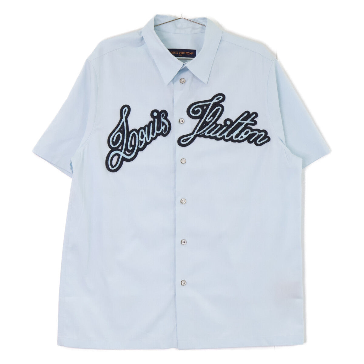 LOUIS VUITTON Louis Vuitton [Domestic authorized item/Made in 2024] RM242MM JXU HRS14W embroidered cotton short-sleeved shirt top