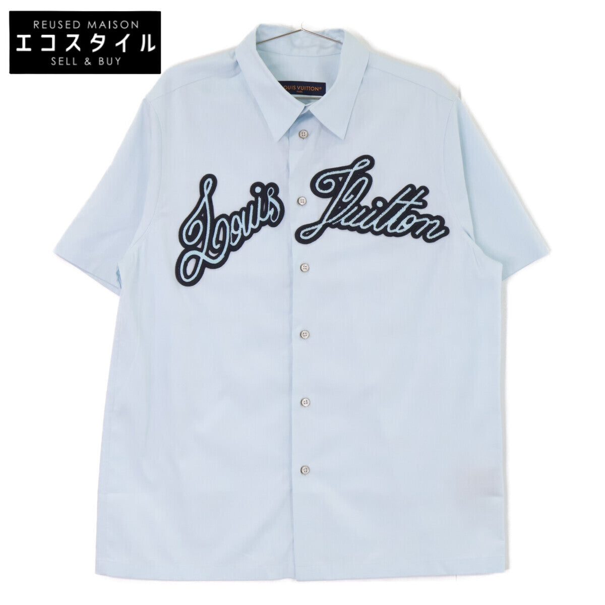 LOUIS VUITTON Louis Vuitton [Domestic authorized item/Made in 2024] RM242MM JXU HRS14W embroidered cotton short-sleeved shirt top