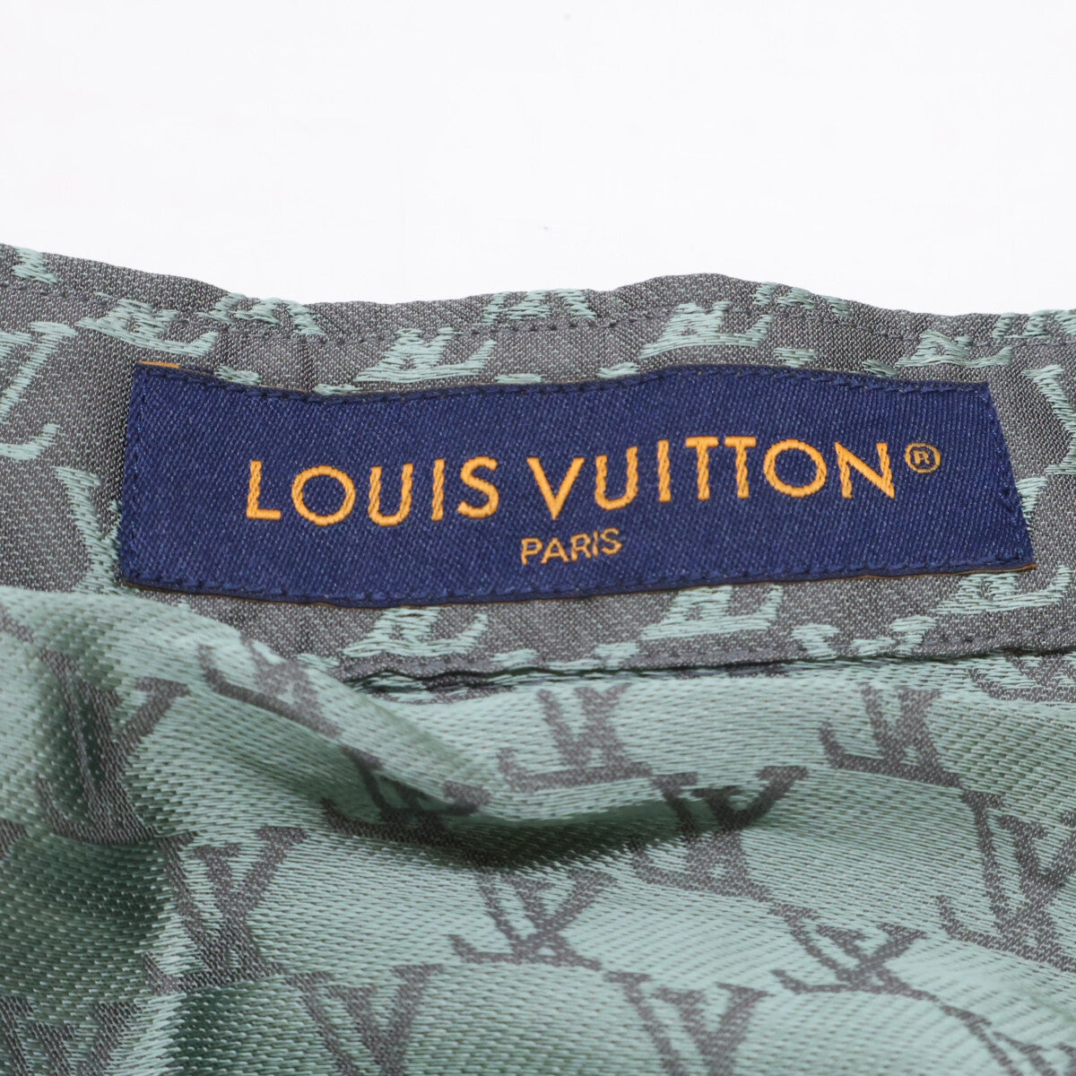 LOUIS VUITTON ルイヴィトン 【新品同様/国内正規/24年製】RM242MM KSY HRS30W ジャガードモノグラム シルク混 オープンカラーシャツ トップス
