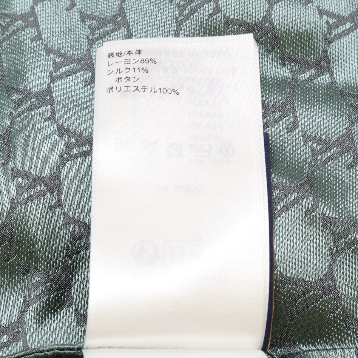 LOUIS VUITTON ルイヴィトン 【新品同様/国内正規/24年製】RM242MM KSY HRS30W ジャガードモノグラム シルク混 オープンカラーシャツ トップス
