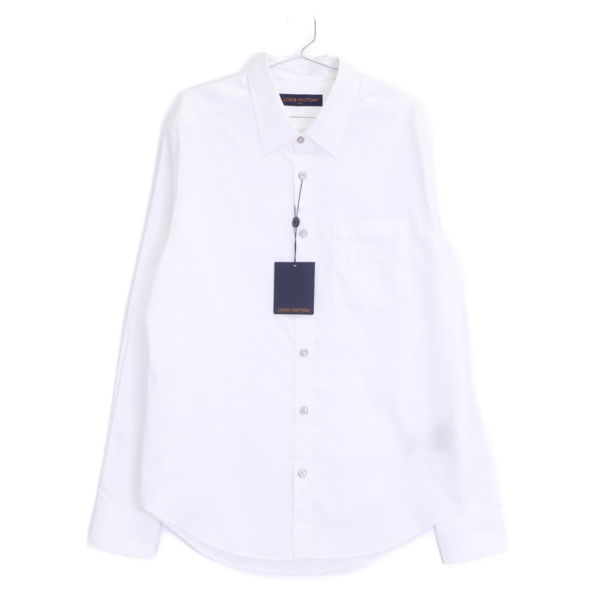 LOUIS VUITTON [Like new/domestic authorized item] RM242MM JXU HRS34W Long-sleeved shirt with embroidered LV logo
