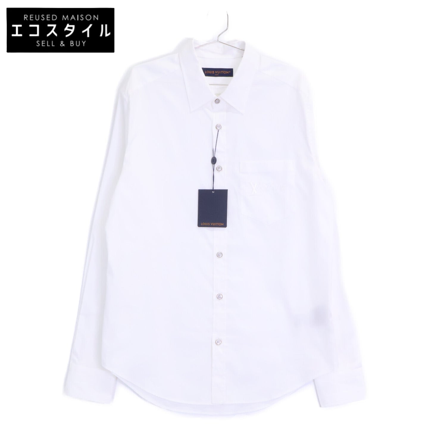 LOUIS VUITTON ルイヴィトン 【新品同様/国内正規】RM242MM JXU HRS34W LVロゴ刺繍 長袖シャツ トップス