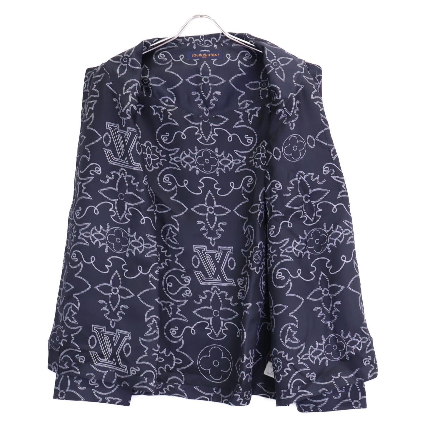 LOUIS VUITTON ルイヴィトン 【新品同様/国内正規/24年製】1AFWSI/RM242M MRR HRS80W プリントロングスリーブシルクパジャマオーバーシャツ トップス