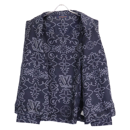 LOUIS VUITTON ルイヴィトン 【新品同様/国内正規/24年製】1AFWSI/RM242M MRR HRS80W プリントロングスリーブシルクパジャマオーバーシャツ トップス
