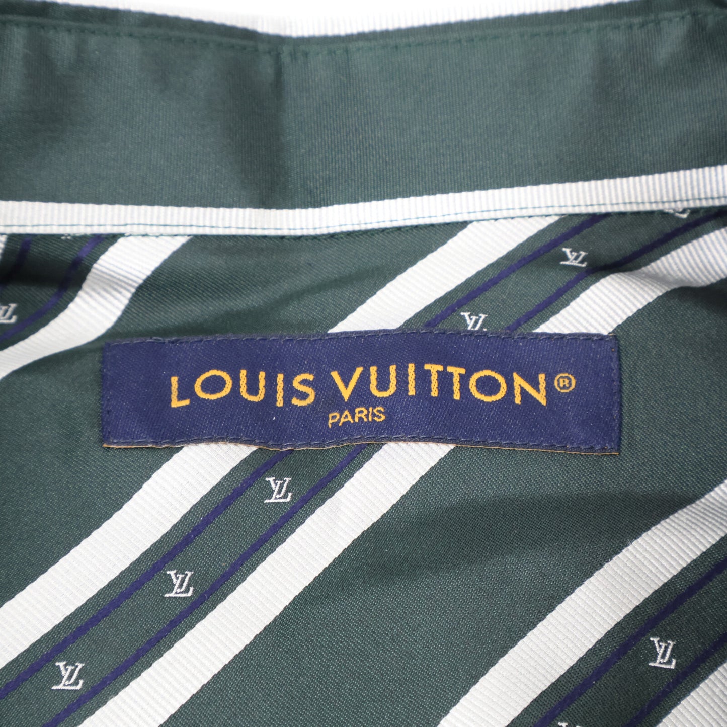 LOUIS VUITTON ルイヴィトン 【新品同様/国内正規/25年製】RM251MM RBR HSS15W ストライプ シルク100％ 長袖シャツ トップス
