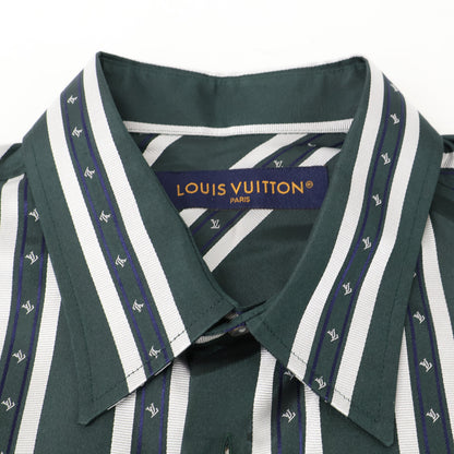 LOUIS VUITTON ルイヴィトン 【新品同様/国内正規/25年製】RM251MM RBR HSS15W ストライプ シルク100％ 長袖シャツ トップス