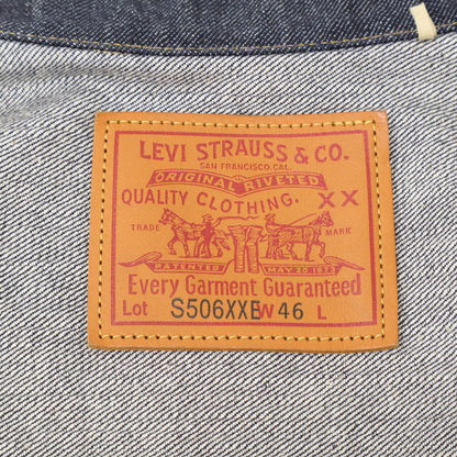 LEVI'S リーバイス 【美品】LVC 0039S-0000 S506XXE 初期型 1944 大戦モデル Tバック デニムジャケット ジャケット