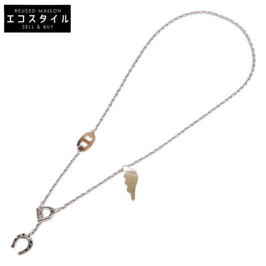 HERMES Hermès New and Unused Bon Voyage Buffalo Horn Necklace