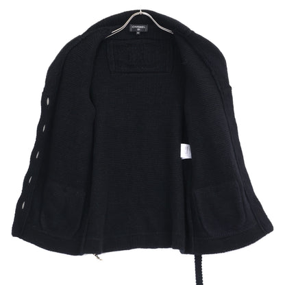 CHANEL シャネル 美品 国内正規 20B P65112K60971 パールココマークベルト付き ココボタン カシミヤシルク カーディガン ニットジャケット ジャケット