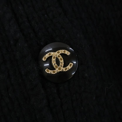 CHANEL シャネル 美品 国内正規 20B P65112K60971 パールココマークベルト付き ココボタン カシミヤシルク カーディガン ニットジャケット ジャケット